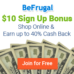 BeFrugal.com Cash Back